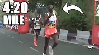 Joshua Cheptegei Sets Road On Fire In Half Marathon || 2024 New Delhi Half