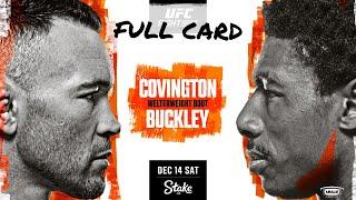 UFC Fight Night - Covington vs. Buckley Full Card Preview & Predictions