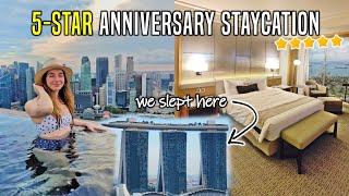 Luxury Staycation King Room Marina Bay Sands Hotel - Infinity Pool and Full Room Tour