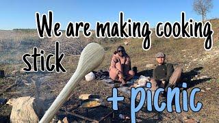 We are making cooking stick