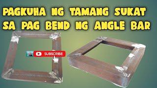 BENDING ALLOWANCE NG ANGLE BAR PAANO GAWIN