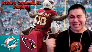 LET’S GO MARV!! Cardinals Fan Reacts to Cardinals at Dolphins Week 8 2024!