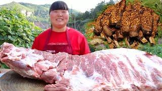 [Xia Jie in northern Shaanxi] 10kg spareribs are made of ”garlic fried spareribs” with northern Sha