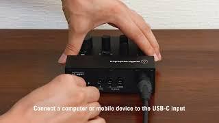 AT-UMX3 | USB Audio Mixer: Setup