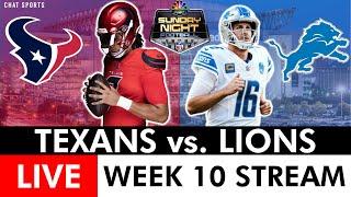 Texans vs. Lions Live Streaming Scoreboard, Play-By-Play, Highlights & Stats | NFL Week 10 On NBC