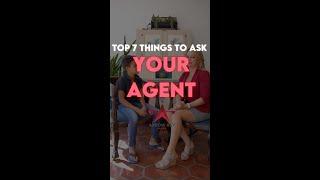 Questions to ask your real estate agent.