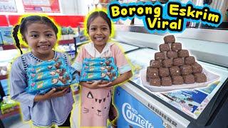 ALUNA DAN AMANDA BORONG ESKRIM KOTAK VIRAL!! MALAH REBUTAN!!