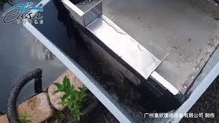 自制鱼池物理固液分离过滤器 ，可以大大减少生化过滤材料，再也不用辛苦的清洗过滤材料了，低成本大作用故障少，养鱼神器