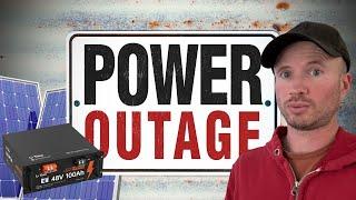 Storm Took Out Power | Solar Battery Bank to the Rescue