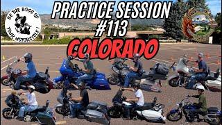 Practice Session #113 - COLORADO - Advanced Slow Speed Motorcycle Riding Skills