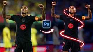 How to Create Neon Glow Lines Effect in Photoshop | Raphinha [Free PSD]