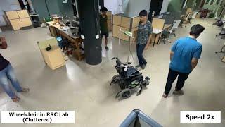 CrowdSurfer - Smart Wheelchair Test - Indoor Cluttered Environment