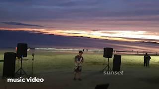 Romantic songs,Summer beach busking/#아추동/Korea with beautiful sunset, K -Pop,Saxophone cover by ACD