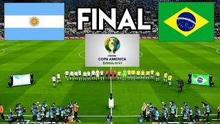 Brazil VS Argentina FINAL COPA AMERICA 2021 | eFootball PES 2021 |