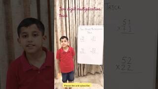 "Magic Trick to Multiply 2-Digit Numbers Fast!" #education #kids #learning #shorts #shortvideo