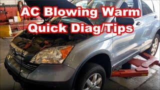 Honda Blowing Warm / No AC Quick Diag/Tips - CRV, Accord, Civic, Pilot, Odyssey, etc