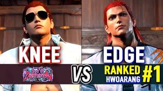 T8  Knee (Steve) vs EDGE (#1 Ranked Hwoarang)  Tekken 8 High Level Gameplay