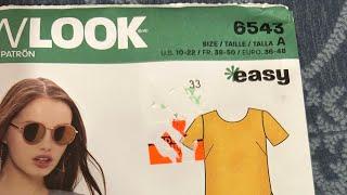 New Look 6543 tutorial, sew along shirt