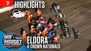 4-Crown Nationals | USAC Midgets at Eldora Speedway 9/21/24 | Highlights