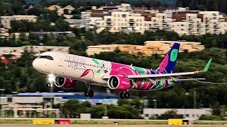 Wizz Air A321-Neo (Fly the Greenest Livery) Arrival at Tromsø & Pushback