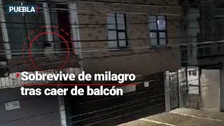 SOBREVIVE DE MILAGRO | Menor de edad cae desde el balcón de una casa durante la madrugada