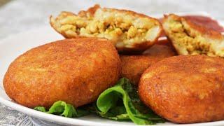 Crispy Stuffed Aloo Tikki Recipe by Lively Cooking