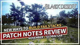 New Ways to Make Failstacks & Monster Zone QoL - Global Lab Review Nov 1 | Black Desert