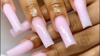 PASTEL PINK POLYGEL NAILS  Spring nails | Testing Modelones Polygel Nail Kit!