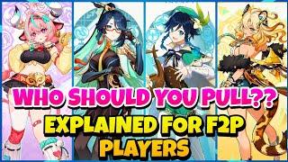 WHO SHOULD YOU PULL IN VERSION 5.5 ?? | EXPLAINED FOR F2P PLAYERS | GENSHIN IMPACT