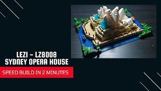 Speed Build Sydney Opera House - Lezi LZ8008 Diamond Blocks