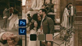 Preset Moody Olive Green Color Grading in Photoshop | Lightroom | Free Preset