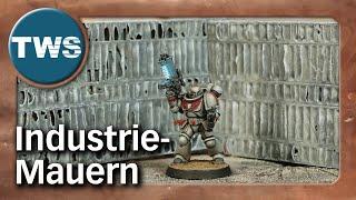 Easy2build: industrial walls and ruins (tabletop terrain, tutorial, sci-fi, post apocalypse, TWS)