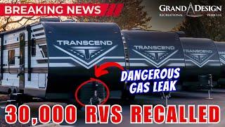 Grand Design RVs Recalled AGAIN for DANGEROUS Gas Leak