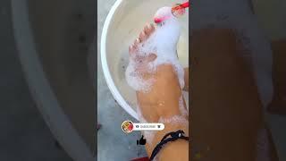 Easy Pedicure at home in 1 Rs  | Manicure & Pedicure At Home #pedicureathome #youtubeshorts #ytshort