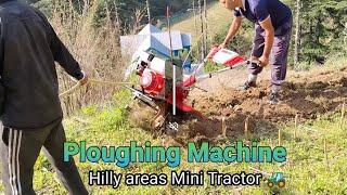 Mini tractor ploughing machine For Hilly  Mountainious areas Modern agriculture practices