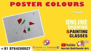 04 Poster Colour || Design || step by step Poster Colours || Harish Dahihande Art