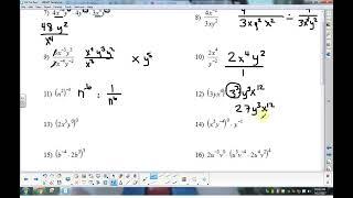 Exponent Rules Chp 0 #3