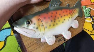 Elvis Big Mouth Rainbow trout and Rocking fish Trout Unboxing, Repair and review