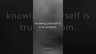 Knowing Yourself Is True Wisdom #achieversmindset #lifewisdom #inspiringshorts