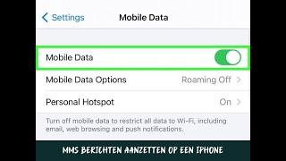 MMS berichten aanzetten op een iPhone