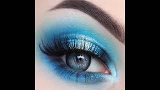 Blue eyes makeup || amazing blue eyes makeup 