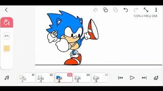 FlipaClip - SONIC animation on flipaclip