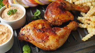 Peri peri Grilled Chicken with sauces Recipe by Food Fusion