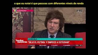 Javier MILEI: "Deixei o FUTEBOL e comecei ESTUDAR" - Legendado em português