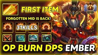 FORGOTTEN MID IS BACK | OP Burn DPS Ember Spirit 31Kills Radiance 1st item 100% Show no Mercy DOTA 2