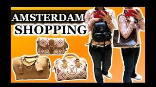 AMSTERDAM SHOPPING VLOG | LUXURY HANDBAGS | LOUIS VUITTON | YSL | BOTTEGA VENETA | CHLOE | PRADA