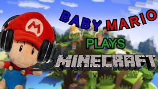 Baby Mario plays MINECRAFT!! | Super Dylan Plush Show