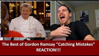 American Reacts to The Best Of Gordon Ramsay Catching Mistakes on Hell's Kitchen REACTION