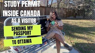 EPISODE 2 : I JUST GOT MY STUDY PERMIT APPROVED AS A VISITOR IN CANADA  sending my passport