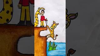 The Brave Giraffe and God’s Snake | Heart-Touching Moral Story #shorts #drawing #shortsfeed